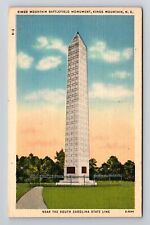 Kings Mountain NC-North Carolina, Battlefield Monument, Vintage Postcard picture