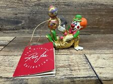 Vintage 1991 Ron Lee Clown  #101 Hanging Ornament Super Heavy 2 In Tall 2.5 Wide picture