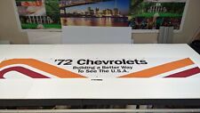 Chevrolet 72 1972 Large Vintage Style Dealer Promo Display Banner Chevy picture