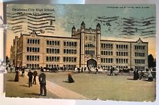 Postcard Oklahoma City High School People, Students, Postmarked 1911 picture