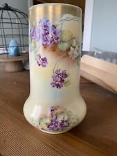 Antique MZ Austria Hand Painted Vase With Violets picture