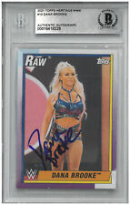 Dana Brooke Signed Autograph Slabbed 2021 WWE Topps Heritage Card Beckett picture