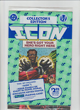 ICON #1 (1993) Collector's Edition POLYBAG FIRST APPERANCE ROCKET STATIC SHOCK picture