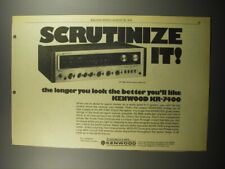 1974 Kenwood KR-7400 Receiver Advertisement - Scrutinize It picture