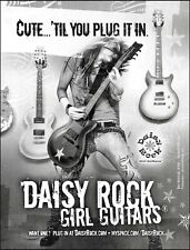  Daisy Rock Girl Guitars 2006 ad 8 x 11 b/w guitar advertisement print picture