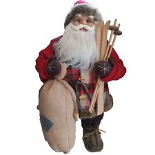 Sking Santa Clause Free Standing Christmas Winter Holiday Decoration 23
