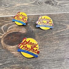 Vintage Lapel Pin: Johnny Rockets - The Original Hamburgers Set Of 3 picture