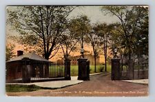Springfield MA-Massachusetts, U.S Armory Main Entrance Vintage c1910 Postcard picture