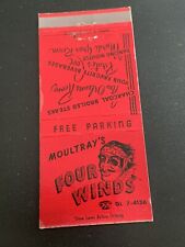 Vintage Washington Matchbook “Moultray’s Four Winds” Yakima • Front Strike picture