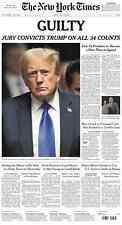 TRUMP GUILTY  34 COUNTS NEWSPAPER BUNDLE NY TIMES DAILY NEWS NY POST HISTORICAL picture