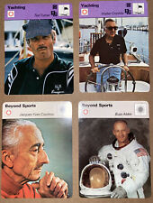 Vintage Sportscaster card Lot (4) 1977-1979 Turner, Aldrin￼￼, Cousteau, Cronkite picture