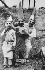 Halloween Photo/Vintage/Early1900s/KIDS IN CREEPY COSTUMES/4X6 B&W Photo Reprint picture