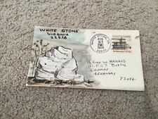 1979 WHITE STONE Virginia: Signed FOLK ART WATERCOLOR Postal Cover GEORGE HARROD picture