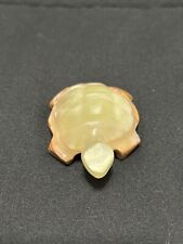 Beautiful Vtg Hand Carved Onyx Turtle Figurine Small picture