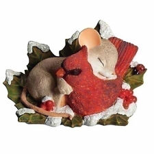 Charming Tails 30th Anniversary Mouse Sleeping Next To Cardinal New 2022 135561 picture