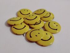 Rare Iconic Vagabond NOS Vintage 70's Lot Of 10 Smiley Pins Pin back Acid House picture