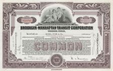 Brooklyn-Manhattan Transit Corp. - 1940 dated New York Railroad Stock Certificat picture