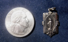 Miraculous Medal, Vintage Sterling Silver Very Ornate picture