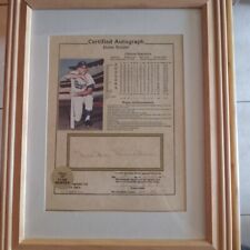Duke Snider framed notarized and certified autograph picture