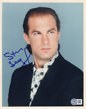 W@W STEVEN SEAGAL SIGNED AUTOGRAPH 8X10 PHOTO BECKETT BAS picture