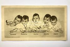 1935 Bell Telephone Advertising Dionne Quints Litho Photo Envelope & Story 590C picture