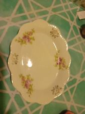 Antique Hand Painted Limoges France Plate Gilt Flowers picture