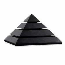Large 75 mm Shungite Polished Sakkara Pyramid - Protection Crystal  from Russia picture