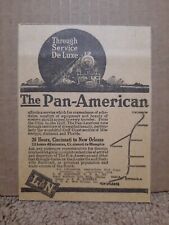 1921 Louisville & Nashville Railroad L&N Newspaper Ad Pan-American Train picture