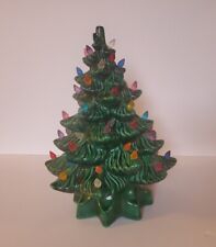 Vintage Atlantic Mold Ceramic Christmas Tree 13” With Lights picture