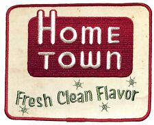 Home Town Fresh Clean Flavor Milk Large Embroidered Patch c1950's-60's Scarce picture