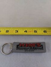 Vintage Kim's Autobody Springfield Keychain Key Ring Chain Fob Hangtag *EE22 picture