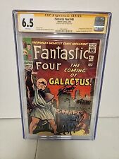 1966 Marvel Comics Fantastic Four 48 CGC 6.5 WP Stan Lee Auto 1st Silver Surfer picture