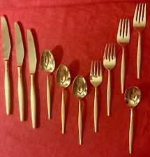 Vintage Stainless VIP Gold-Tone Flatware Mixed Lot of 11 Pieces picture