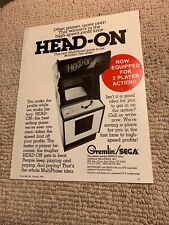 11-8 1/4” Head On Sega Gremlin  arcade video game FLYER AD picture