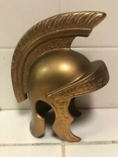 Vintage Solid Brass Trojan Helmet Display Only Not For Wearing 9