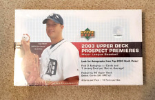 Factory Sealed 2003 Upper Deck Prospect Premieres Baseball Hobby Box + 2 autos picture