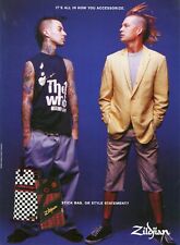 2004 Print Ad of Zildjian Drumstick Stick Bag w Travis Barker & Adrian Young picture
