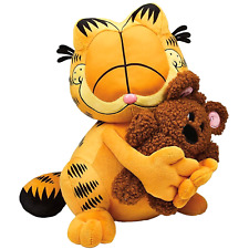✿ New GARFIELD LOVES POOKY BEAR Stuffed Teddy Fat Tabby Cat Soft Plush Toy Hugs picture