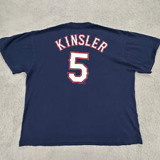 Ian Kinsler Jersey Shirt Adult 2XL Blue Texas Rangers Short Sleeve #5 MLB Mens picture
