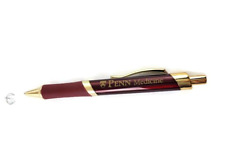 Penn Medicine Penn State Ball Point Pen Maroon Gold Tone Works picture