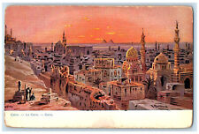 c1910 Buildings Structures Cairo Egypt Unposted Antique F. Perlberg Postcard picture