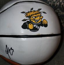 FRED VAN VLEET SIGNED AUTOGRAPHED WICHITA STATE LOGO BASKETBALL  BECKETT BH46352 picture