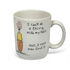 Vtg 1988 A Hern Shoebox Greetings Coffee Mug Cup I Can’t Do A Thing With My Hair picture