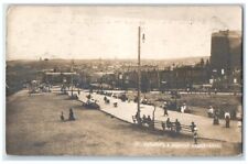1914 Boulevard And Maiden's Tower Baku Azerbaijan RPPC Photo Posted Postcard picture