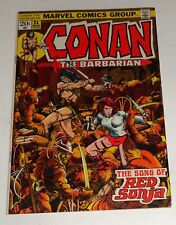 CONAN #24 BARRY SMITH CLASSIC FIRST RED SONJA 1973  VF+ 8.5 picture