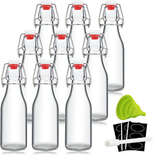 8Oz Swing Top Bottles - Glass Beer Bottle with Airtight Rubber Seal Flip Caps fo picture