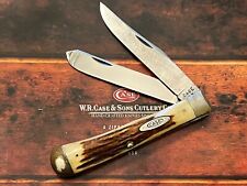 Vintage CASE XX Early 1940’s RED STAG 5254 Tested Frame Trapper Knife NM Rare. picture