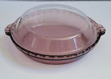  Pyrex Purple/Amethyst Glass Pie Plate/Dish 9.5