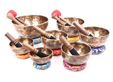 10 cm to 23 cm full moon singing bowl set of 7 - Chakra bowls set seven picture