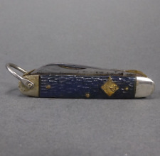 Vtg Kutmaster 2-Blade Pocket Knife, Black Wood Handle picture